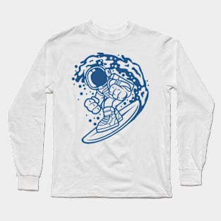 Astronaut Surfing Long Sleeve T-Shirt